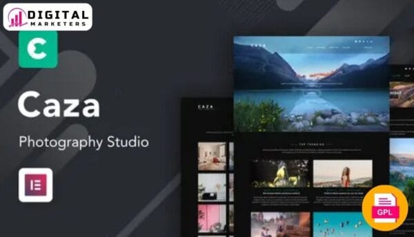 Caza - Photography Studio Elementor Template Kit [GPL]