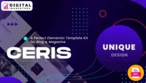 Ceris - Blog & Magazine Elementor Template Kit [GPL]