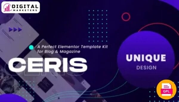Ceris - Blog & Magazine Elementor Template Kit [GPL]