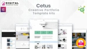 Cetus - Creative Portfolio Elementor Template Kit [GPL]