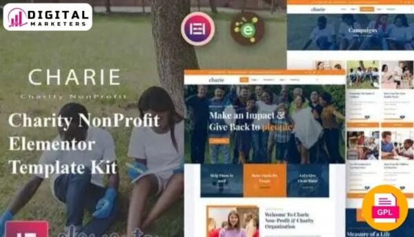 Charie - Charity & Nonprofit Elementor Template Kit [GPL]