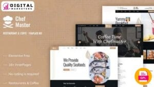 ChefMaster - Restaurant & Cafe Elementor Template Kit [GPL]