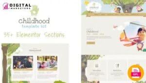 Childhood - Kids & Child Care Center Elementor Template Kit [GPL]