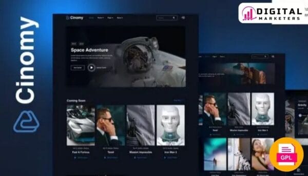 Cinomy - Movie & TV Streaming Services Elementor Template Kit [GPL]