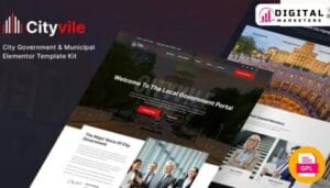 CityVile - City Government & Municipal Elementor Template Kit [GPL]