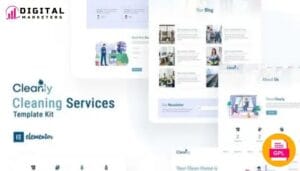 Cleanly - Cleaning Service Elementor Template Kit [GPL]