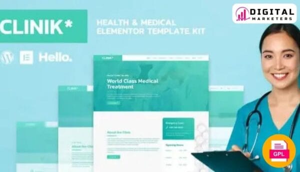 Clinik - Hospital & Health Care Elementor Template Kit [GPL]