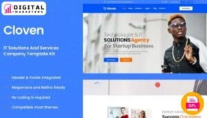 Cloven - IT Solutions & Services Company Elementor Template Kit [GPL]