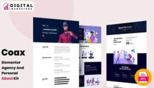Coax Agency & Personal About Us Elementor Template Kit [GPL]