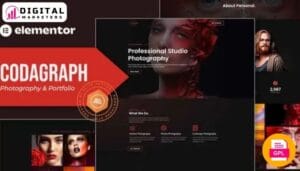 Codagraph - Photography Portfolio Elementor Template Kit [GPL]