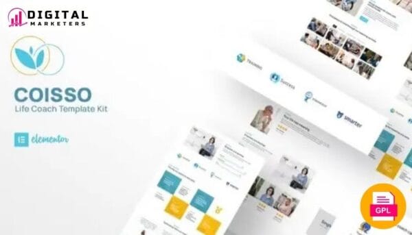 Coisso - Life Coach Elementor Template Kit [GPL]