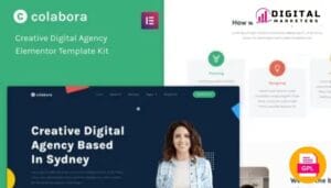 Colabora - Creative Digital Agency Elementor Template Kit [GPL]