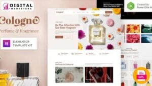 Cologne - Perfume & Fragrance Elementor Template Kit [GPL]
