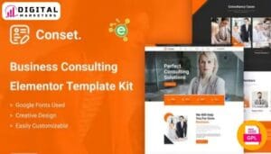 Conset - Business Consulting Elementor Template Kit [GPL]
