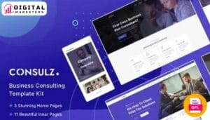 Consulz - Consulting Company Elementor Template Kit [GPL]