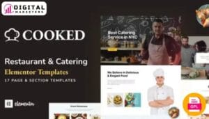 Cooked - Catering & Restaurant Website Elementor Template Kit [GPL]