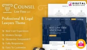 Counsel - Law Firm Elementor Template Kit [GPL]