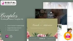 Couples - Wedding Planner Elementor Template Kit [GPL]