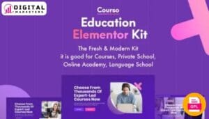 Courso - Online University Courses Elementor Template Kit [GPL]