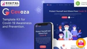 Covoza - COVID-19 Awareness & Prevention Elementor Template Kit [GPL]