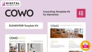 Cowo - Coworking Elementor Template Kit [GPL]