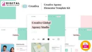 Creativa - Creative Agency Elementor Template Kit [GPL]