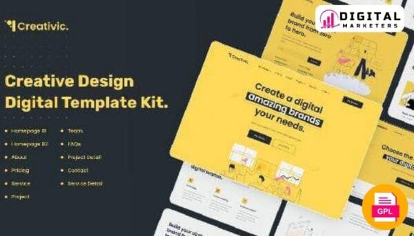 Creativic - Creative Agency Elementor Template Kit [GPL]