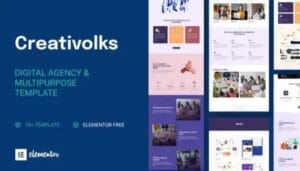 Creativolks - Creative Business Agency Elementor Template Kit [GPL]