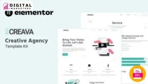 Creava - Creative Agency Elementor Template Kit [GPL]