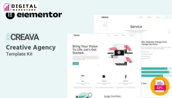 Creava - Creative Agency Elementor Template Kit [GPL]