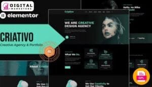 Criativo - Creative Agency Portfolio Elementor Template Kit [GPL]