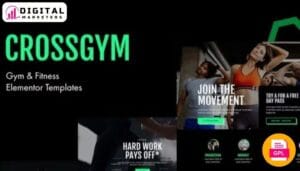 Crossgym - Gym & Fitness Elementor Template Kit [GPL]