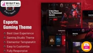 Crox - Esports & Gaming Elementor Template Kit [GPL]