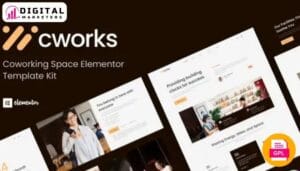 Cworks - Coworking Space Elementor Template Kit [GPL]