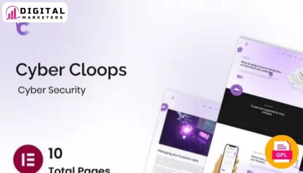 Cyber Cloop - Cyber Security Elementor Template Kit [GPL]