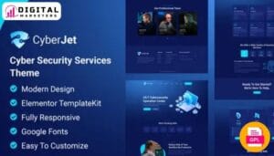 Cyberjet - Web Security Elementor Template Kit [GPL]