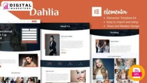 Dahlia - Beauty Business Elementor Template Kit [GPL]