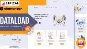 Dataload - Data Science & Analytics Elementor Template Kit [GPL]