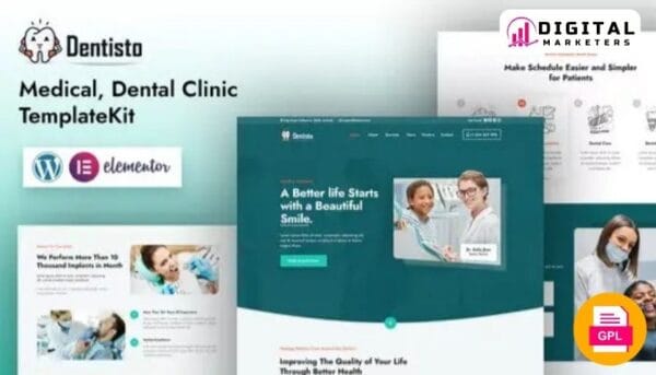 Dentisto - Dentist & Medical Elementor Template Kit [GPL]