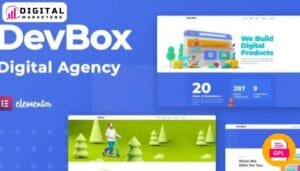 Devbox - Creative Digital Agency Elementor Template Kit [GPL]