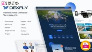 Dexfly - Drone & Aerial Photography Elementor Template Kit [GPL]