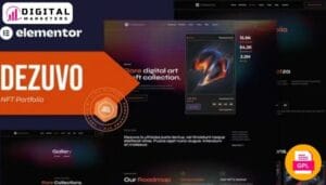 Dezuvo - NFT Portfolio Elementor Template Kit [GPL]