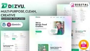 Dezvu - Creative Agency Elementor Template Kit [GPL]