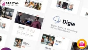 Digie - Digital Agency & Advertising Service Elementor Template Kit [GPL]