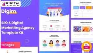 Digim - SEO & Digital Marketing Template Kit [GPL]