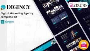 Digincy - Digital Marketing Agency Elementor Template Kit [GPL]