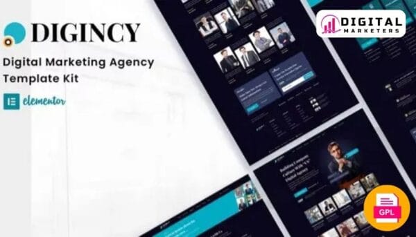 Digincy - Digital Marketing Agency Elementor Template Kit [GPL]