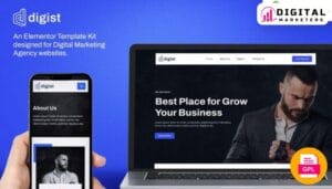 Digist - Digital Marketing Agency Elementor Template Kit [GPL]