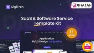 Digitron - Software & SaaS Elementor Template Kit [GPL]