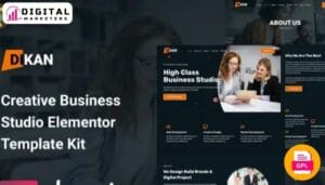 Dikan - Creative Business Studio Elementor Template Kit [GPL]